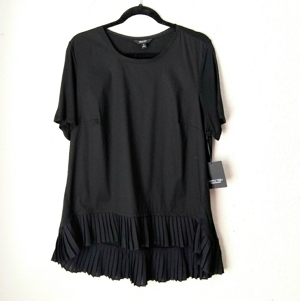 Simply Vera Wang Black Blouse